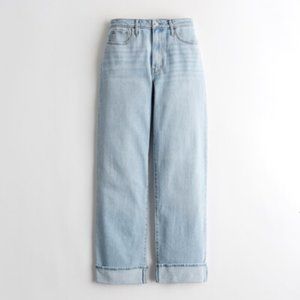 HOLLISTER California Girls Light Wash Ultra High-Rise Dad Jean
